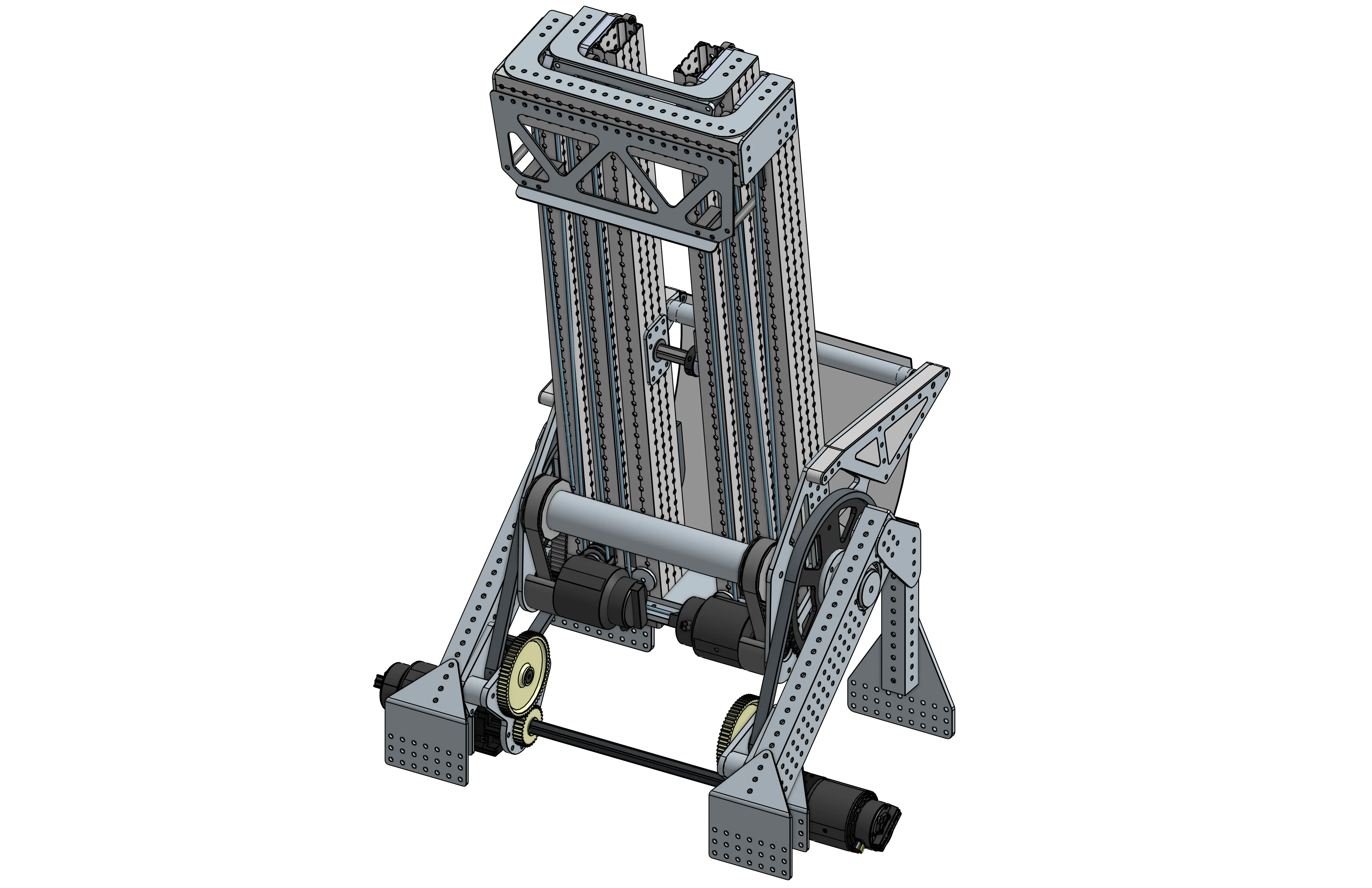 Continuous elevator CAD render