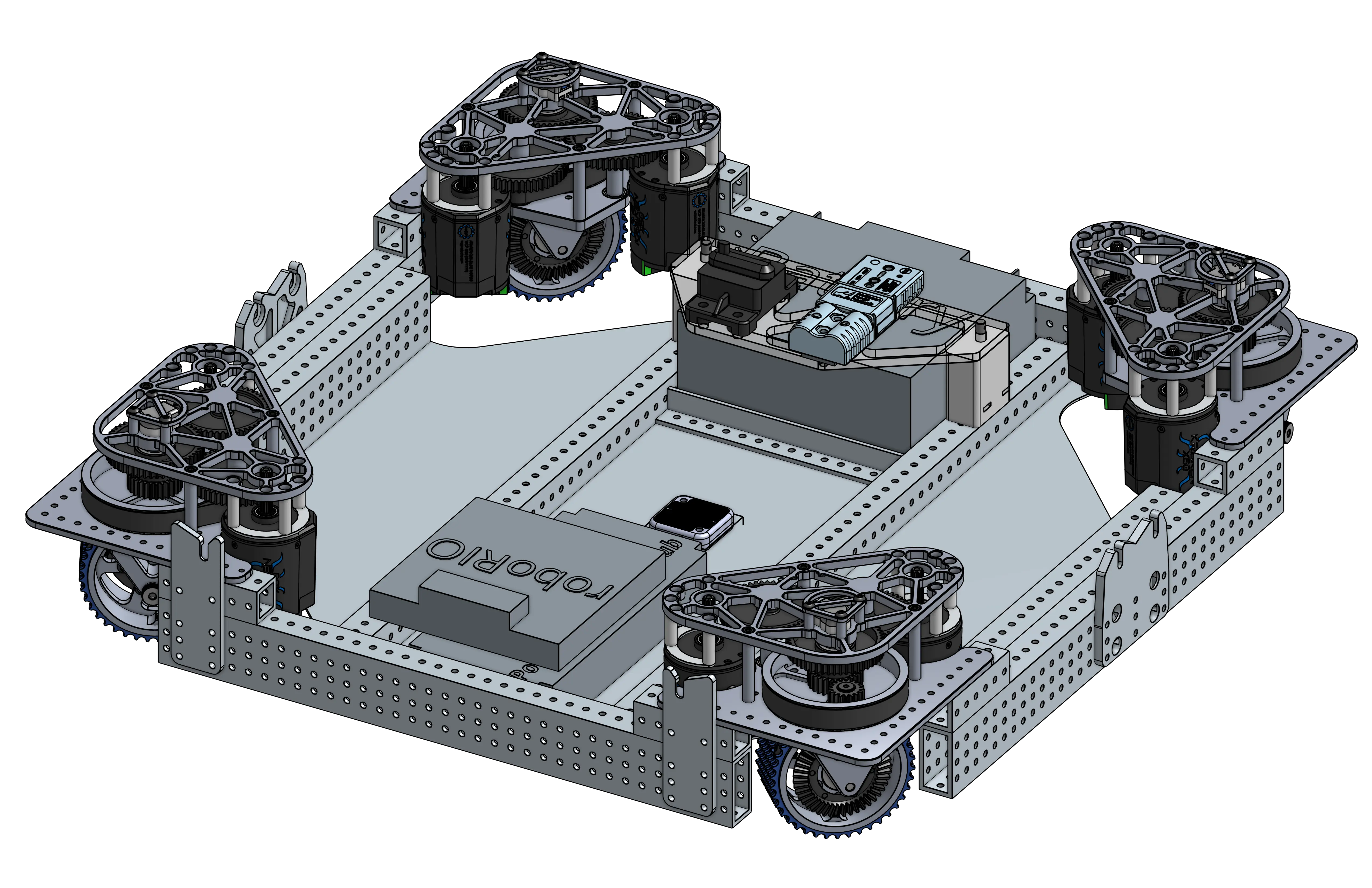 Swerve drivebase CAD render