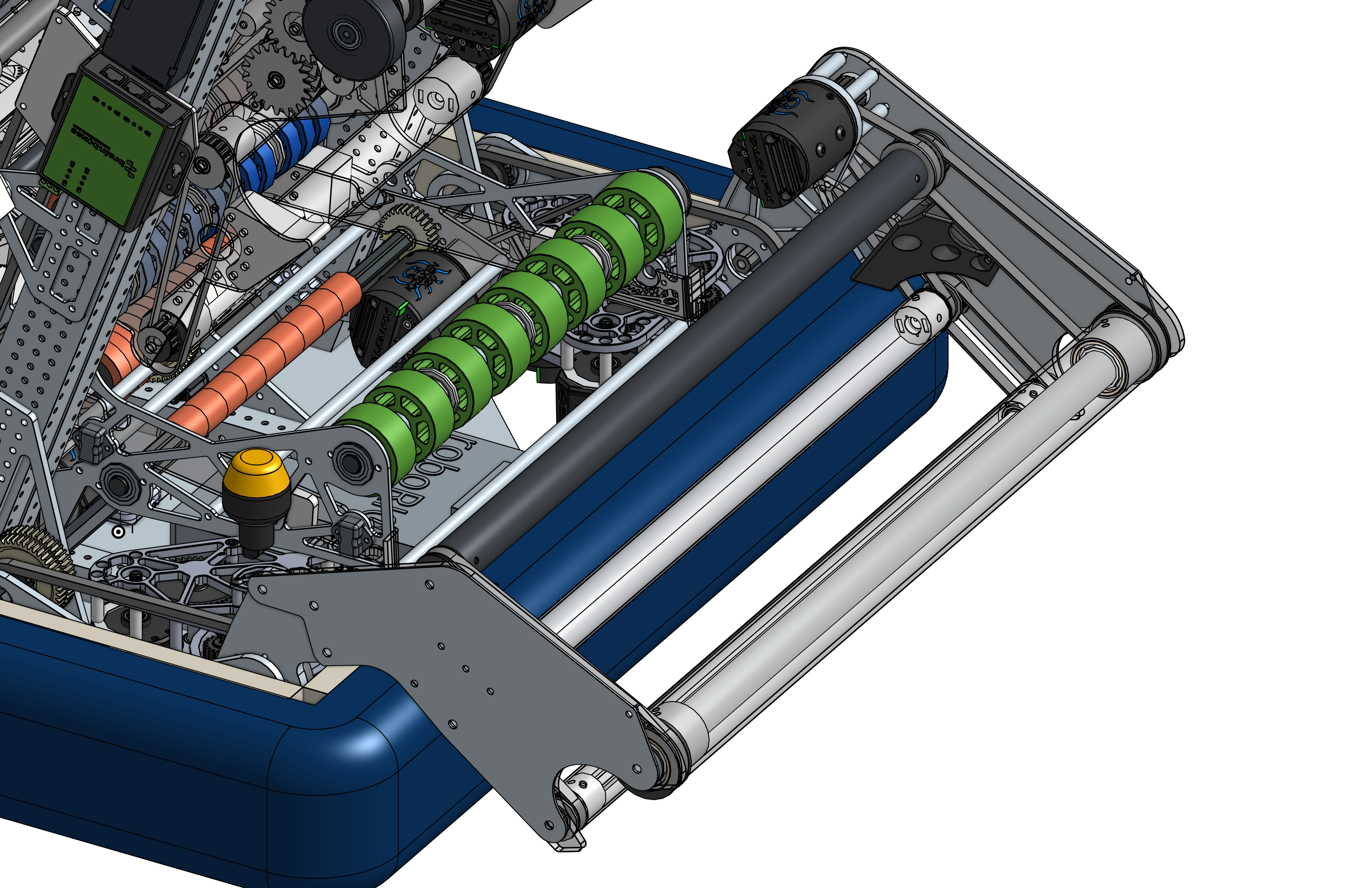 Pivoting intake CAD render