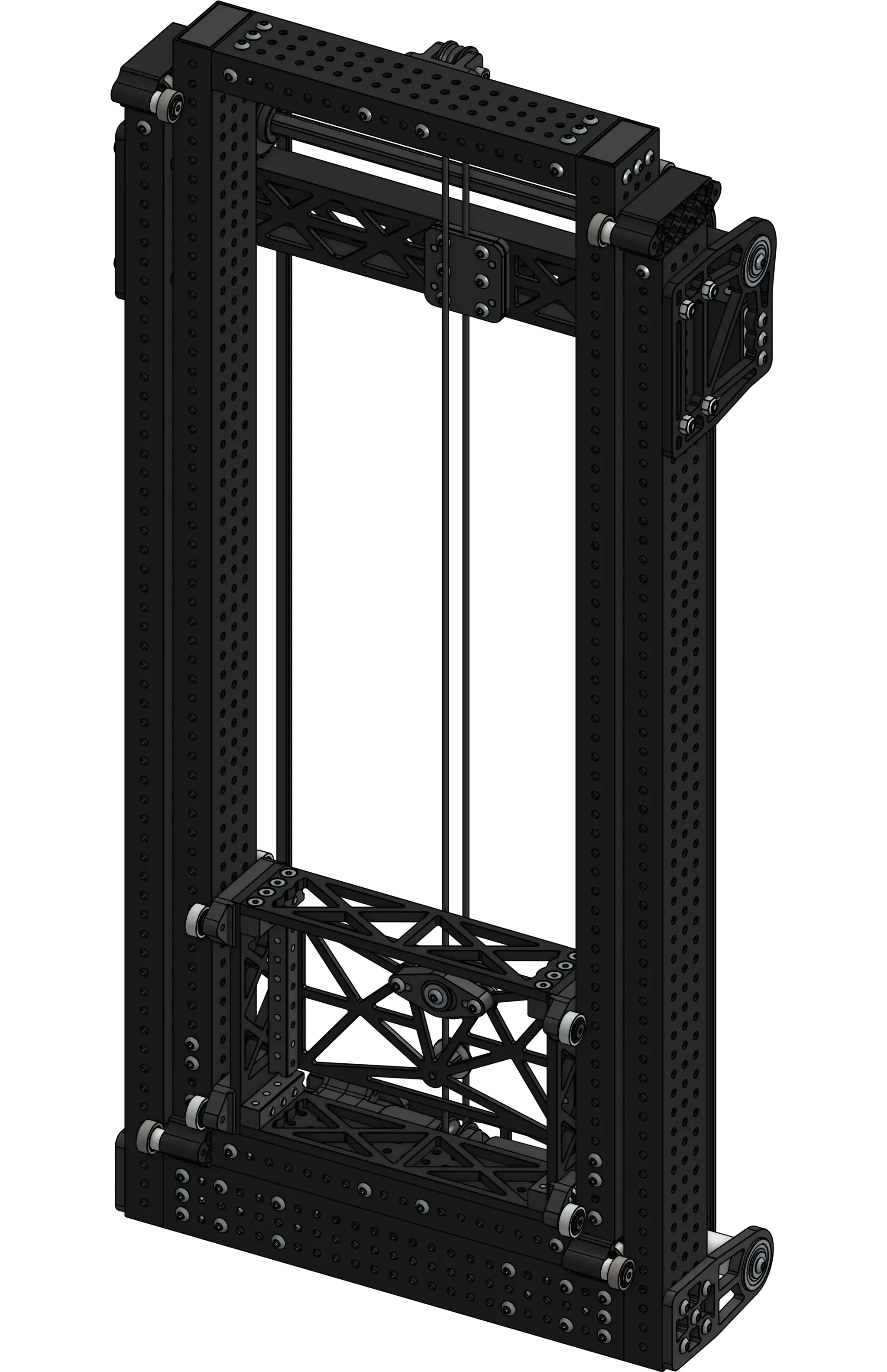 2 stage elevator CAD render