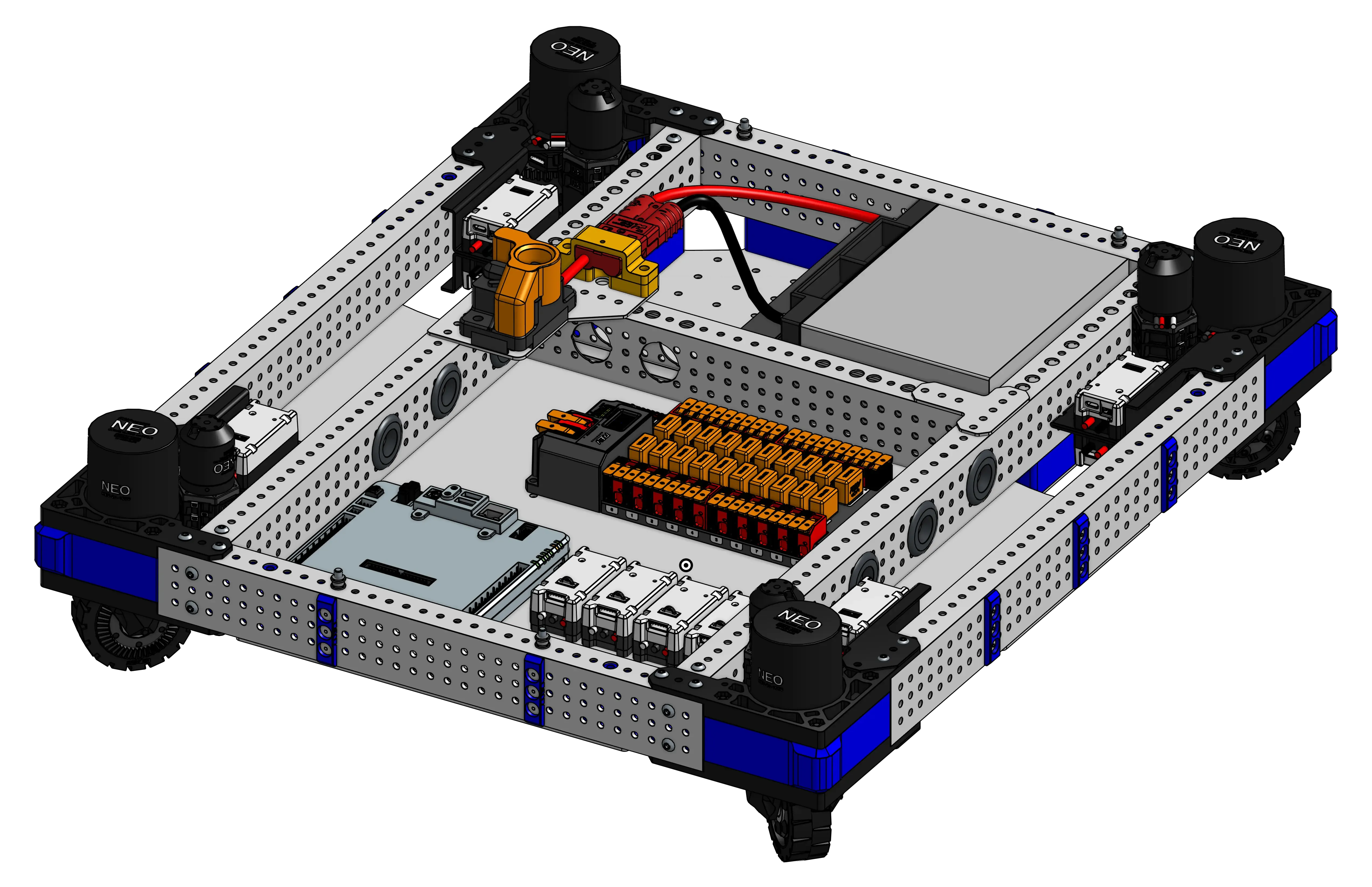 3005 Charged Up drivebase CAD render